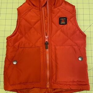 Kids Headquarters Quilted Orange Vest